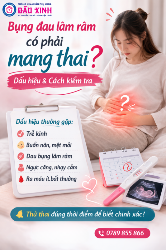 Bụng đau Lâm Râm Có Phải Mang Thai